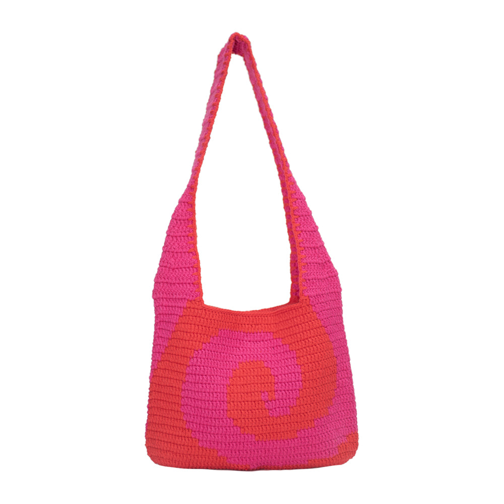 Lamsa Bekaa x Slow Factory | Pink and Red Spiral Bag