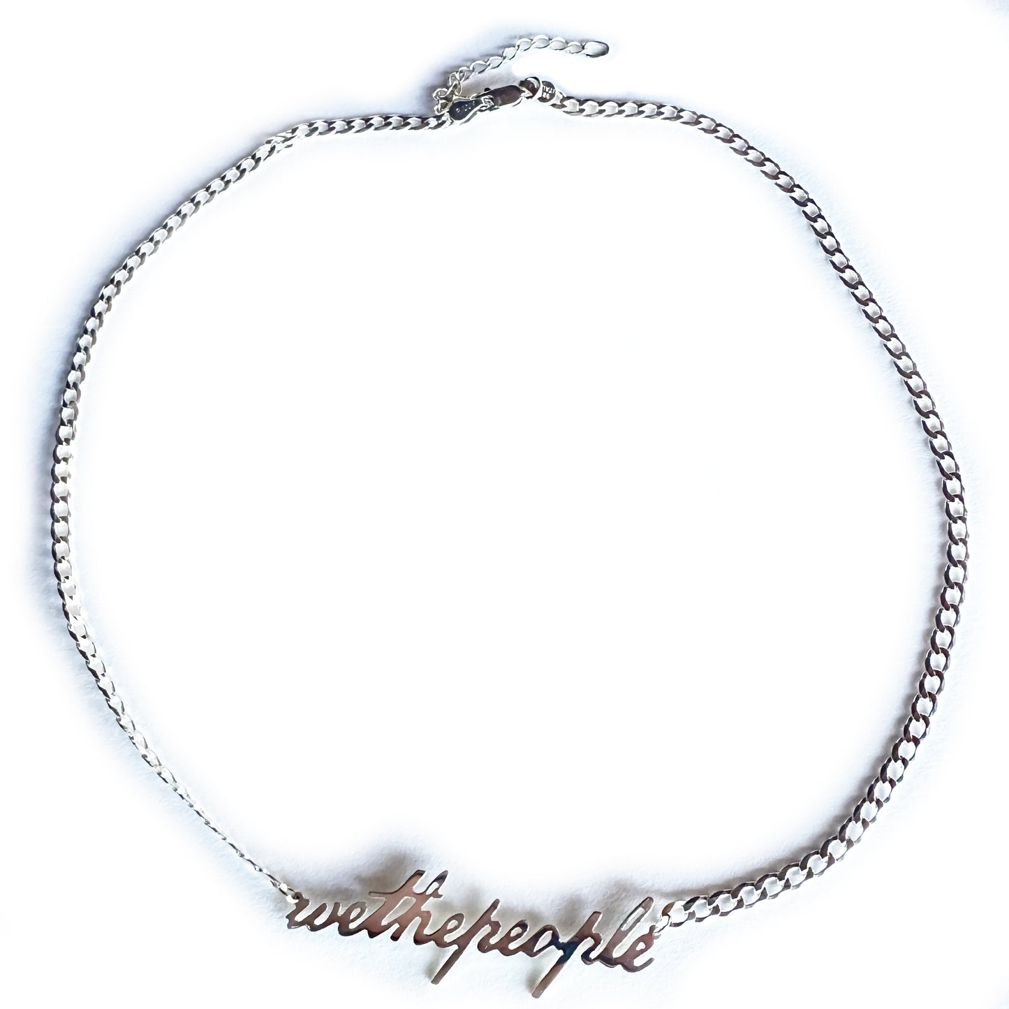 We The People Necklace — Silver